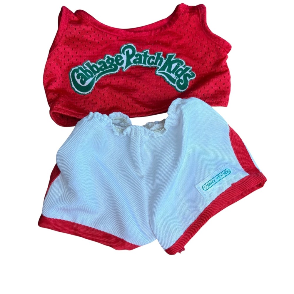 Vintage 80s Cabbage Patch Kids‎ Sporting Collection Red Basketball Doll Outfit